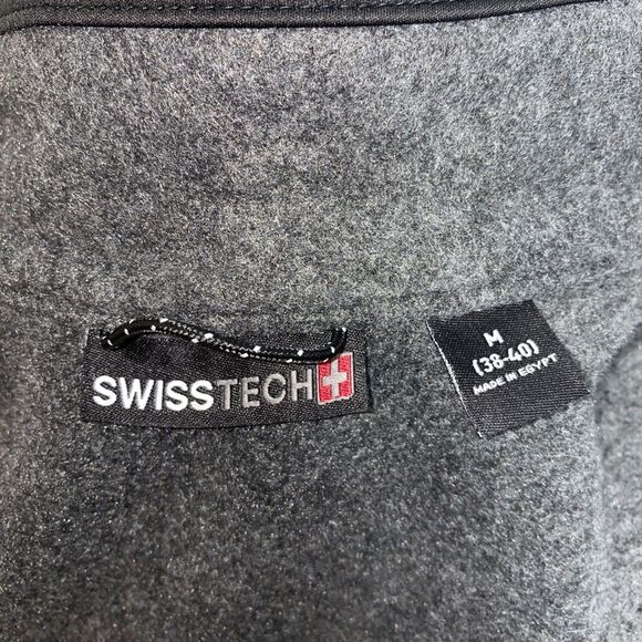 Medium Swiss Tech Men's Black Soot Softshell Jacket - Picture 4 of 11